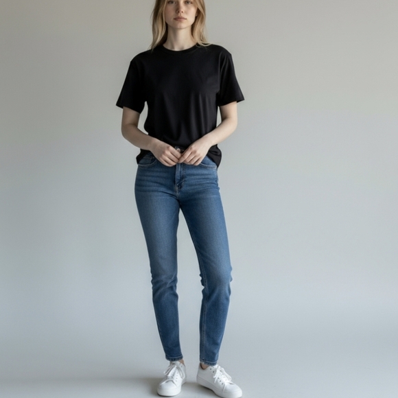 7 For All Mankind Denim - 7 For All Mankind Sexy Classic skinny blue denim ankle jeans W27 L27.5